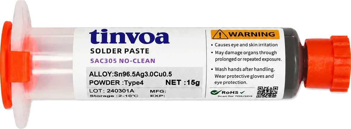 tinvoa SAC305 solder paste syringe